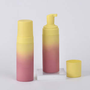 Emballage recyclable personnalisé bleu noir estampage à chaud PET 100ml 200ml bouteille cosmétique Gel capillaire bouteille de mousse de savon Liauid - Product Image 5