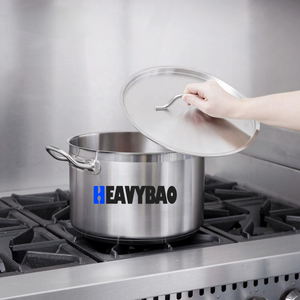 Heavybao Thương Mại Cơ Thể Thấp Chất Lượng Cao Nhà Bếp Sử Dụng Thép Không Gỉ Kho Nồi Đồ Nấu Nướng Nồi Cho Súp Lưu Trữ - Product Image 6
