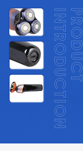 Afeitadora Eléctrica Recargable USB Profesional <span class=keywords><strong>BESTWAY</strong></span>, Triple Cuchilla Multifunción con Tres Cabezales Flotantes, para Uso Doméstico - Product Image 2