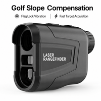 Télémètre laser rechargeable 600 m avec compensation de pente, fonction de verrouillage du drapeau, vibration, objectif 6X, IP54, pour le golf et la chasse