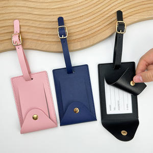 Etiquetas de Equipaje de Cuero Sintético con Nombre Personalizado al por Mayor, Logotipo Personalizado en Relieve, Estampado Dorado y Plateado - Product Image 3