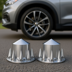 Cache-écrous chromés universels à clipser en ABS pour voiture et camion - Product Image 2