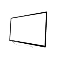 Cadre tactile infrarouge de 55, 65 et 75 pouces avec interface USB et série, 10 points tactiles pour usage professionnel