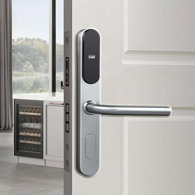 WiFi-Enabled Smart Locks for Hotels Cheap Electronic Digital RFID Cloud Data Storage-Wood/Aluminum/Steel Door Smart Locks