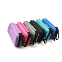 Étui de protection portable Huidu en EVA noir pour stéthoscope, avec poche en filet et impression personnalisée, idéal pour les infirmières et usage médical