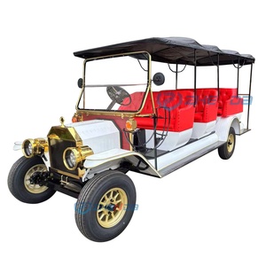 Coche Clásico Rojo, Popular, de Lujo, Original, Retro, para Turismo / Coche Clásico Descapotable / Carro de Golf Eléctrico - Product Image 6