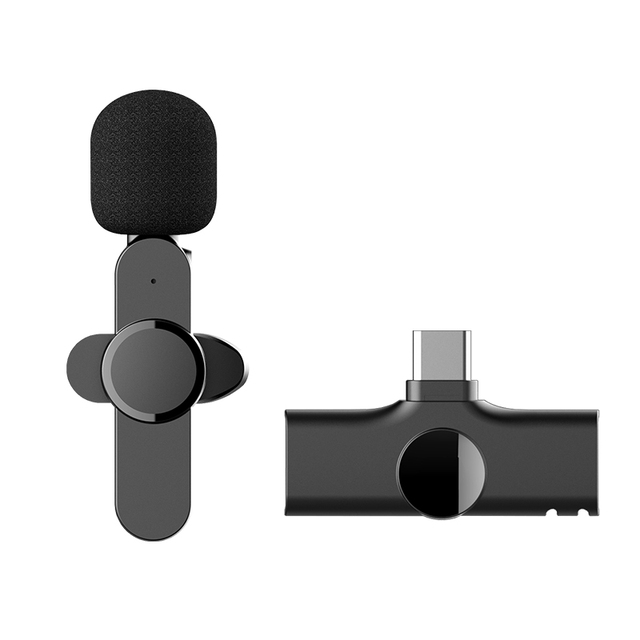 2022 HG Hot Sale Wireless Lavalier Microphone for Type C for Content Creators Phone Lapel Video Mic to Vlogging Recording