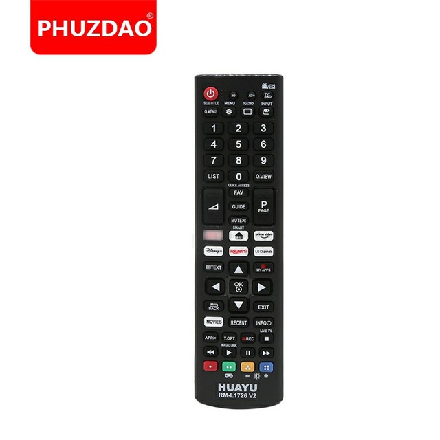 Hot Sale Replacement HUAYU Rm-L1726 V2 Universal Remote Control Suitable for Lg Lcd Tv Remote Control