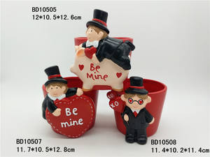 <span class=keywords><strong>Pots</strong></span> de fleurs d'intérieur en céramique nordique modernes pour plantes succulentes Design fait à la main Saint Valentin Jardinières décoratives Décoration de bureau pour la maison - Product Image 6