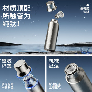 Tasse thermos Tomic 500 ml avec infuseur à thé, bouteille d'eau portable de voyage avec filtre pour infuser le thé - Product Image 5