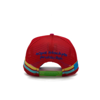 Casquettes de camionneur pour hommes, personnalisées en usine, de haute qualité, en maille, respirantes pour l'été, à profil haut, 5 panneaux, avec broderie appliquée