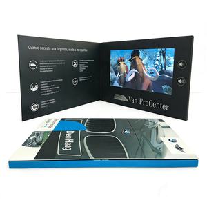 Biglietto da Visita <span class=keywords><strong>Video</strong></span> LCD Personalizzato con Copertina Morbida o Rigida, Brochure <span class=keywords><strong>Video</strong></span> con Schermo LCD da 7-10 Pollici per Promozione del Marchio - Product Image 1