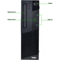 PC Desktop ThinkCentre M83 SFF Barebone Generasi ke-4, Bersih Tanpa Goresan, Grade A, Teruji Fungsional dan Beroperasi