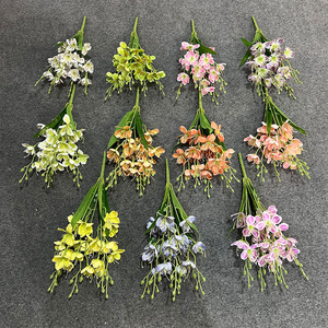 Pequeñas Flores Artificiales de Jazmín Dorado de 20 Cabezas, Flor de Seda, Estilo Nórdico, Decoración para Bodas y Hogar - Product Image 2