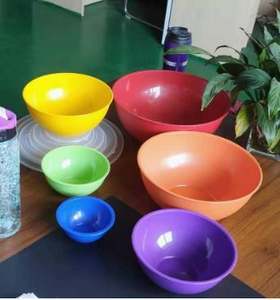 Gourmet Home Products Versch achtelte Polypropylen-Rühr schüssel Aufbewahrung sset für Lebensmittel mit Deckel - Product Image 3