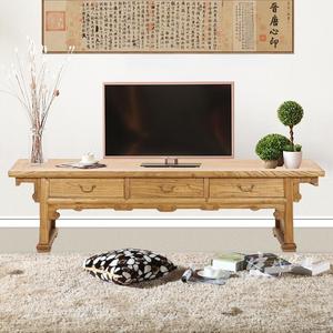 中国アンティークの複製リサイクル木製家具手彫り天然リビングルームエンターテイメントユニットテレビ台キャビネット - Product Image 6