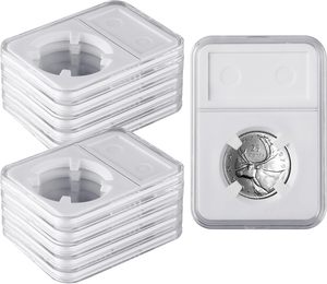 Estuche de acrílico de 19 mm con protección UV para monedas, soporte de almacenamiento para monedas clasificadas, ideal para monedas de un centavo de la Moneda de EE. UU. - Product Image 1
