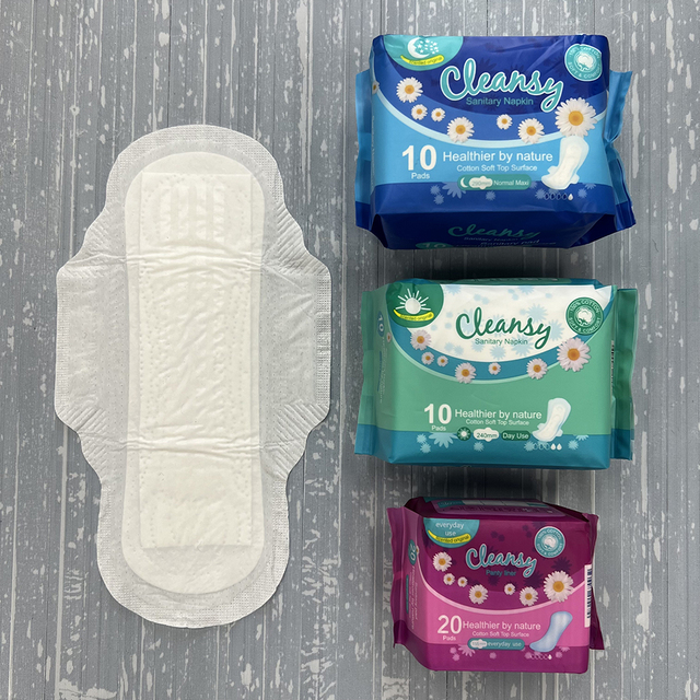 Women's Disposable Organic Cotton Hygiene Products 240mm Breathable Cleansy Napkin OEM Wholesale Anion Sanitary Pads