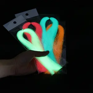 Luminous Glow 32cm 4,2g 220 Stränge Crystal Flash Lametta Fliegen fischen Binde materialien Fliegen binde faden
