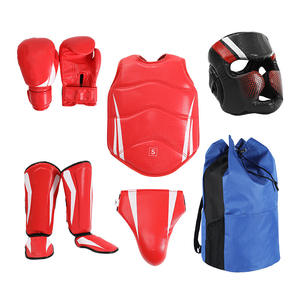 Ensemble de protection Sanda bleu taille S pour adultes et enfants, protection de la tête, des jambes et du torse, pour l'entraînement et la compétition - Product Image 3