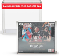 Vitrine en Acrylique Protectrice UV sur Mesure pour Boîte de Boosters One Piece, TCG Anglais avec Couvercle Magnétique, Coque Supérieure Moderne Pré-Assemblée