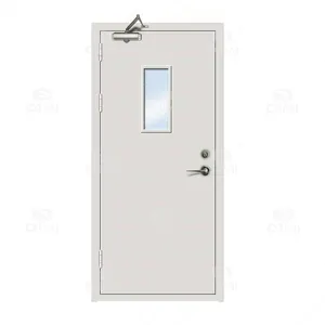 Коммерческий противопожарные двери камина стальные двери с U-L Сертифицированный Металл модели входных дверей