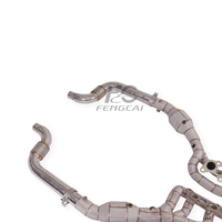 Collecteurs d'échappement isolés en acier inoxydable pour Ford Mustang Dark Horse 5.0, avec downpipe haute performance pour l'amélioration de la puissance de l'échappement automobile