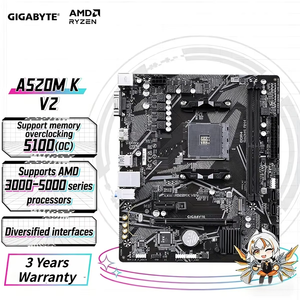 NUEVA <span class=keywords><strong>Placa</strong></span> Base GIGABYTE A520M-K V2 DDR4 Compatible con Interfaz AMD <span class=keywords><strong>A520</strong></span>/AM4 HD/MI+VGA - Product Image 1