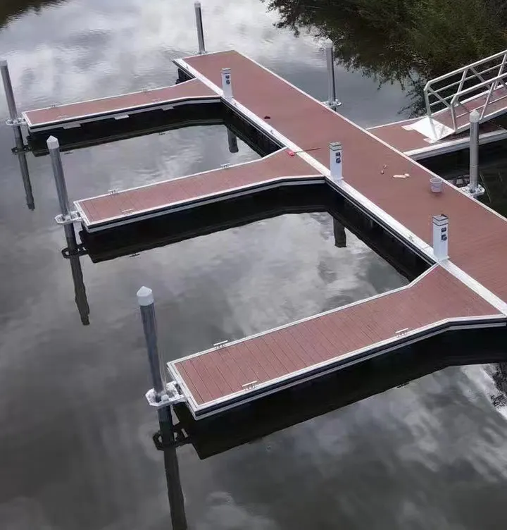 Waterfront Dock platformu alüminyum çerçeve yüzen duba Jetty tekne gösterileri ve yatlar için