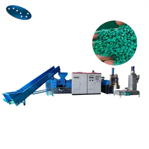 HDPE PE PP PS PET Rigid Plastic Recycling Pelletizing Machine Line For Sale