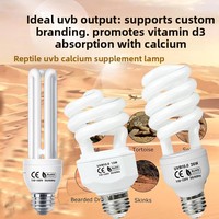 Lampe spirale UVB pour tortue, lézard, reptile, supplément de calcium, plante succulente, lumière ultraviolette, lampe à économie d'énergie UVB, 110V 220V