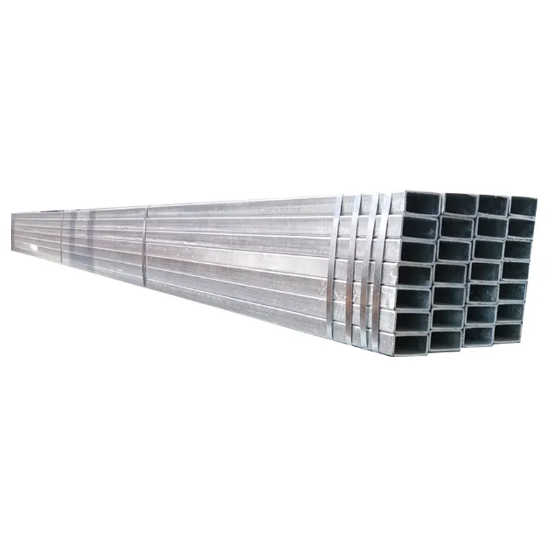 China Stahlrohre Verzinktes Stahlrohr/Vierkant rohr Größe 60x60x2mm Verzinktes quadratisches Rechteck rohr