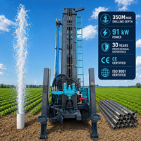 Foreuse pneumatique DTH sur chenilles mobiles haute efficacité 350M pour forage rapide de puits profonds dans la roche avec positionnement précis