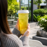 Gobelets à café en PP avec couvercles, impression personnalisée, vente en gros pour café à emporter