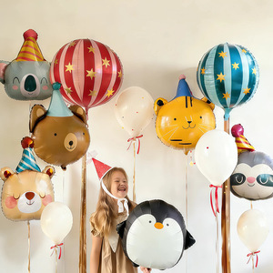 Globos de Aluminio con Forma de Animales de Dibujos Animados, Globos 4D de 22 y 30 Pulgadas, Opciones para Fiestas, Sesiones de Fotos, Cumpleaños Infantiles con Temática de Circo - Product Image 2