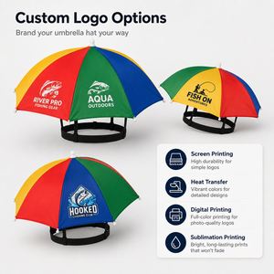 Sombrero de Pesca Plegable con Paraguas Integrado, Manos Libres, Impermeable, Protección Solar y contra la Lluvia, para Jardinería, Playa, Camping y Deportes al Aire Libre - Product Image 3