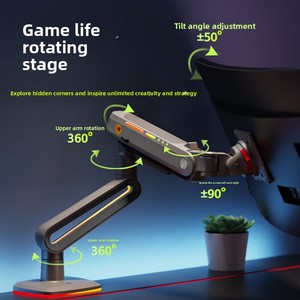 ขาตั้งจอเกมมิ่ง NB ERGONOMIC รุ่นใหม่ สำหรับจอแบน/จอกว้างพิเศษ/จอกว้างโค้ง ขนาด 32-<span class=keywords><strong>60</strong></span> นิ้ว รับน้ำหนักได้มาก รองรับมาตรฐาน <span class=keywords><strong>VESA</strong></span> รุ่น F6 - Product Image 2