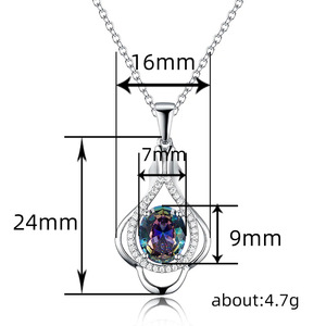 Collana con Ciondolo in Pizzo per Donne, Elegante Gioiello per Abiti da Sera e da Sposa - Product Image 5