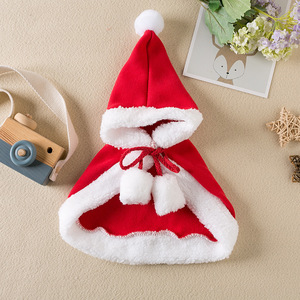 Cape de Noël pour animaux de compagnie avec cornes de renne, costume d'hiver chaud pour chats et chiens - Product Image 3