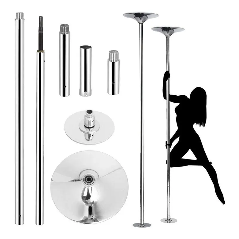 45mm Dancing Pole for Club Party Pub Static Spinning Height Adjust 2235 To 2745mm Stripper Dance Pole Portable Dancing Pole