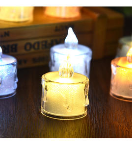 Mini bougies étincelantes Ins veilleuses lumières ambiantes de chambre à coucher débranchées articles décoratifs créatifs célèbres sur Internet - Product Image 2