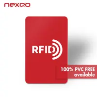 Nexqo dengan Harga Murah Ukuran Kartu Kredit 13.56MHz ISO14443A 1K Memori Fudan F08 PVC Smart Kartu RFID