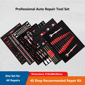 <span class=keywords><strong>ตู้</strong></span>เก็บเครื่องมือแบบมีล้อเลื่อน 7 ลิ้นชัก พร้อมตู้ข้าง ระบบป้องกันการล้ม และพื้นผิวสแตนเลส สำหรับโรงรถหรือห้องทำงาน - Product Image 5