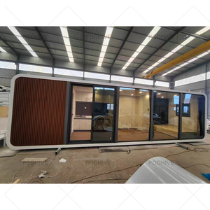 Grande Mobile prefabbricata in acciaio piccola <span class=keywords><strong>casa</strong></span> prefabbricata Caravan camera da letto per campeggio Camper capsula di Camper <span class=keywords><strong>casa</strong></span> per ville Caravan - Product Image 6