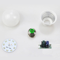 Pièces de rechange pour ampoule Led, 100 pièces, 3W 5W 7W 9W 12W 15W 18W E27 B22 SKD, assemblage, matière première