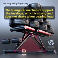 Banc de musculation pliable en acier allié pour abdominaux et haltères, équipement de fitness unisexe pour la maison et le bureau