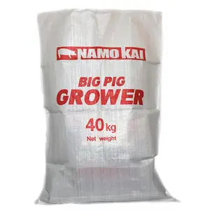 Jucai polypropylene बुना रासायनिक बोरी पीपी बुना बोरी बैग के लिए अनाज मकई चावल आटा चीनी