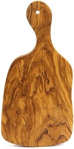 Planche à découper ronde en bois d'olivier italien de 30 cm, écologique et non toxique, pour fromage et pizza, vente en gros d'usine - Product Image 3
