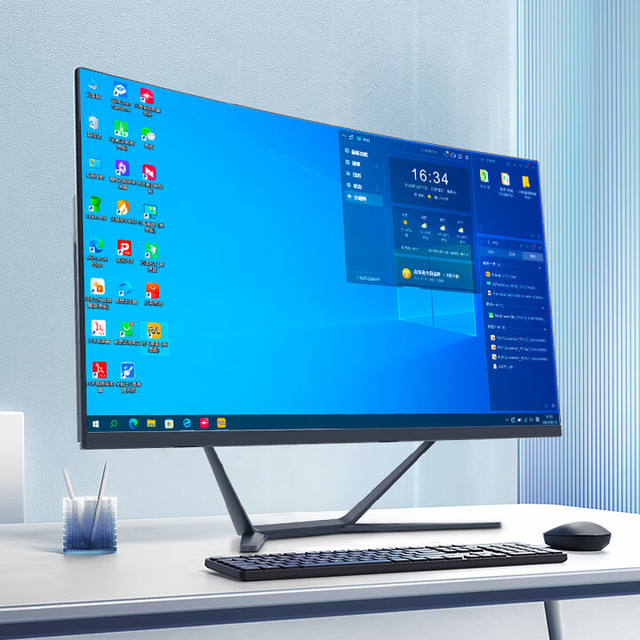 Hot Selling 24" Curved Monoblock Desktop Computer All in One Pc Core I3 I5 I7 Wifi AIO PC 8GB 256GB Computer All in One Pc I7