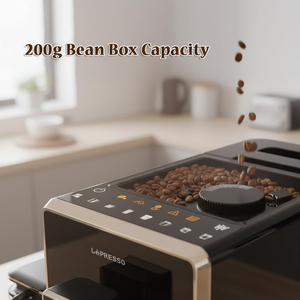 Nueva máquina de café Espresso automática de gran venta, molienda de granos de café con Espumador de leche, <span class=keywords><strong>cafetera</strong></span> automática con pantalla táctil - Product Image 3